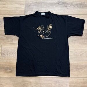 Vintage Luther Vandross Graphic T-Shirt Black All Sport Events XL Single Stitch